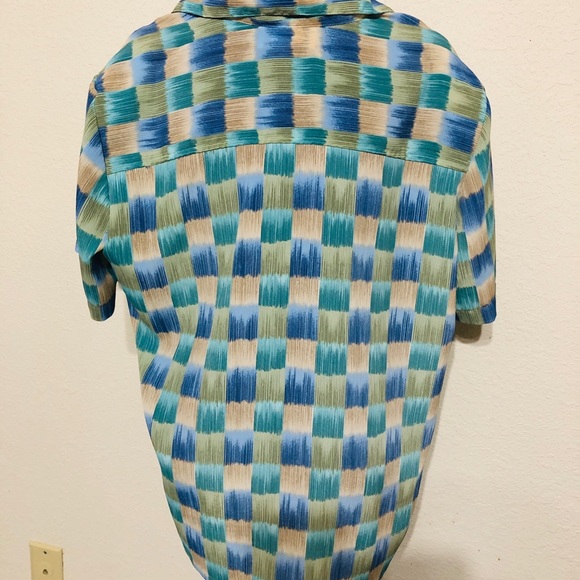 Colorful Checkered Button-Up Shirt - Picture 2 of 4